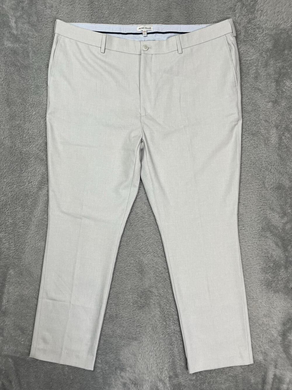 Peter Millar Charlotte Dress Pants Mens 42x30* Gray Classic Stretch Microfiber